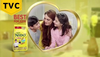 Nido Fortigrow Best for Kids TVC 2016 Nadia Hussain