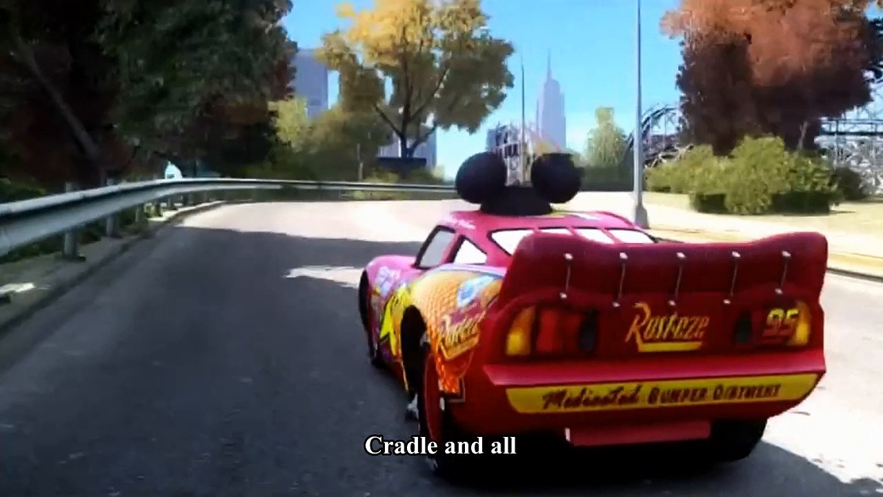 Spiderman Songs Lyrics ♫ Rock-A-Bye Baby ♫ Mickey Mouse Disney Cars Lightning