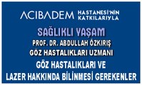 19 MART 2016 SAĞLIKLI YAŞAM PROF. DR. ABDULLAH ÖZKIRIŞ