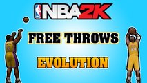 NBA 2K - FREE THROWS EVOLUTION [NBA 2K - NBA 2K16] ᴴᴰ