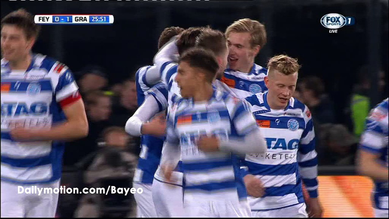 Robin Propper Goal HD - Feyenoord 0-1 Graafschap - 19-03-2016