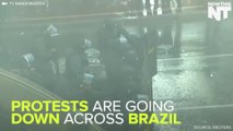 Protesters Revolt In Brazil Over Political Corruption