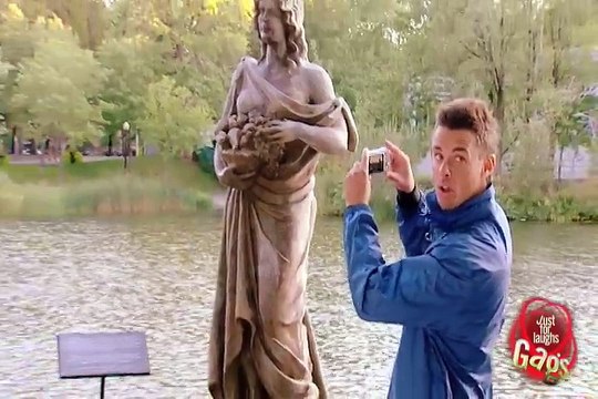 Statue Toppling Prank