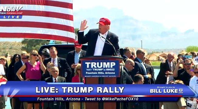 Whoah. Trump: We're going to win with our 2nd Amendment! ... We're going to win at our border!