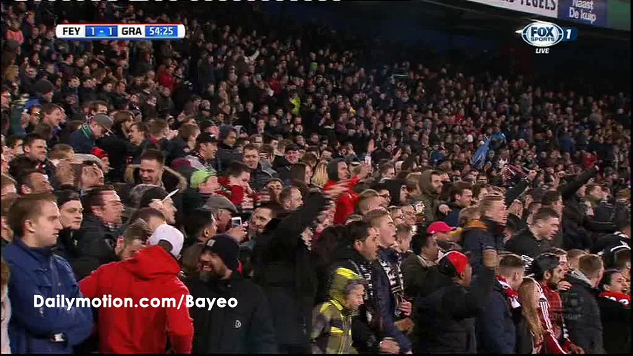 Michiel Kramer Goal HD - Feyenoord 1-1 Graafschap - 19-03-2016