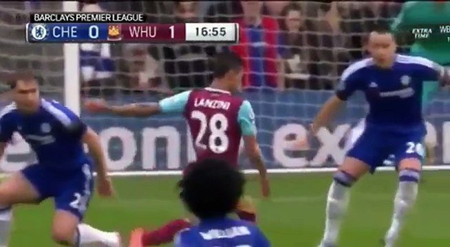 اهداف مباراة تشيلسي ووست هام يونايتد 2-2 كاملة الدوري الانجليزي 19/03/2016 HD
