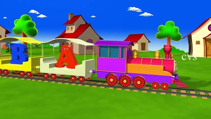 Learn Alphabet Train Song - 3D Animation Alphabet ABC Train song for children
