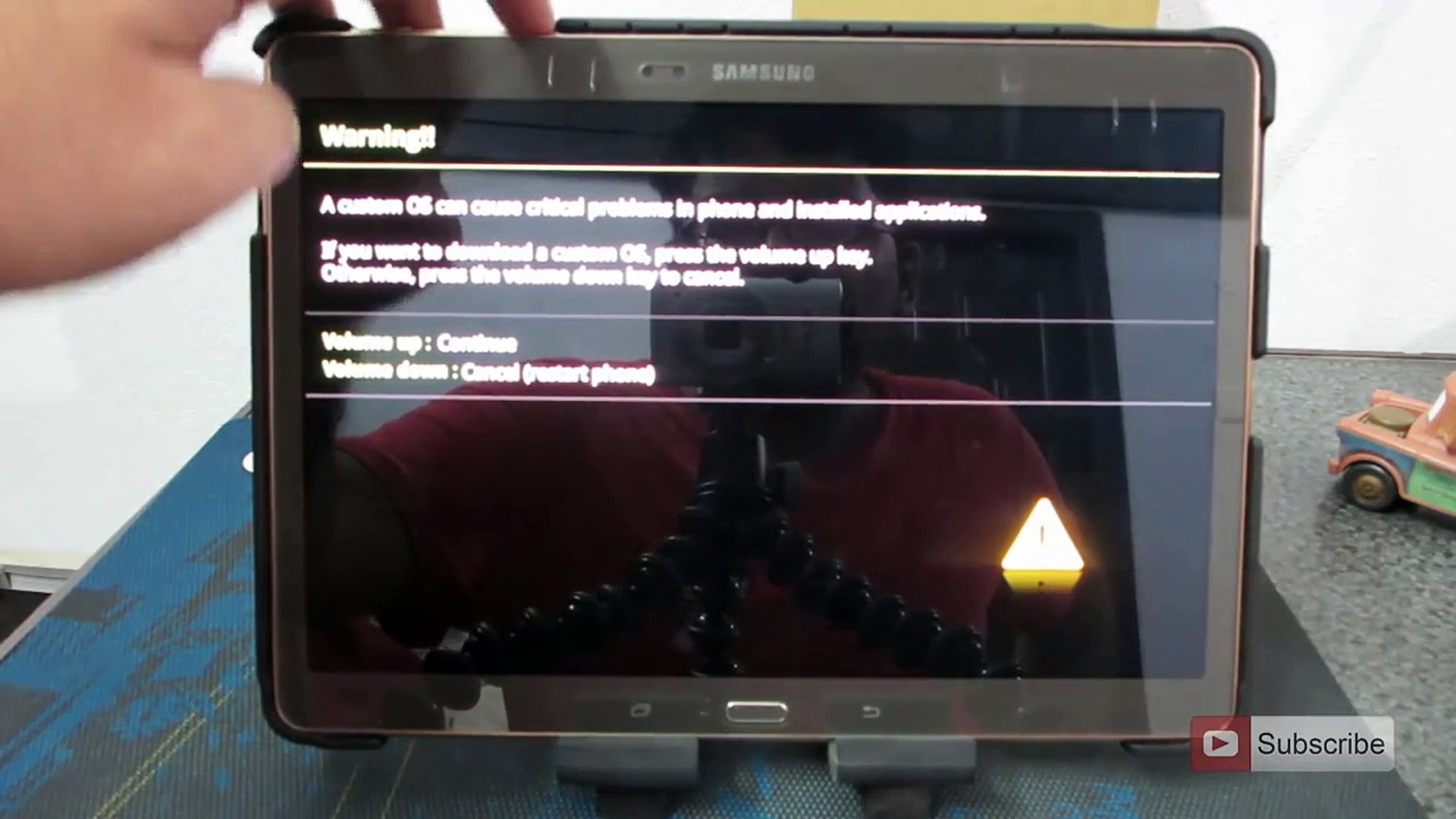 How to enter recovery mode and download mode on Samsung Tab S 10.5 T800 -  video Dailymotion