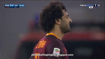Mohamed Salah Goal Annulled HD - AS Roma v. Inter 19.03.2016