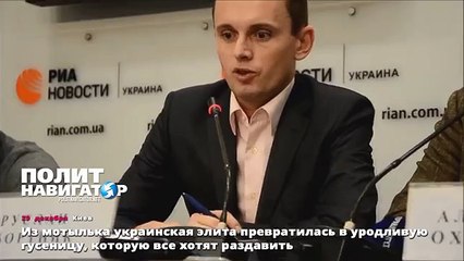 Из мотылька украинская элита превратилась в уродливую гусеницу, которую все хотят раздавить
