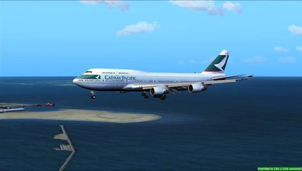 Flight Simulator 2014 || Ultra Graphics || Cathay Pacific 747 [HD]