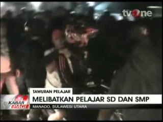 Pelajar SD dan SMP di Manado Terlibat Tawuran