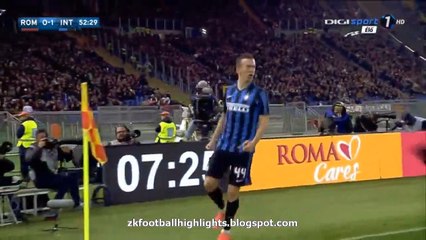 Ivan Perišić 0-1 Goal HD - AS Roma 0-1 Inter Serie A 19.03.2016