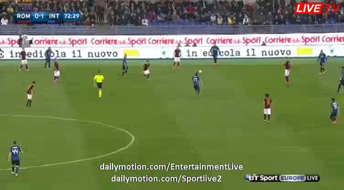 Edin Dzeko Amazing Header Chance HD - Roma 0-1 Inter Serie A