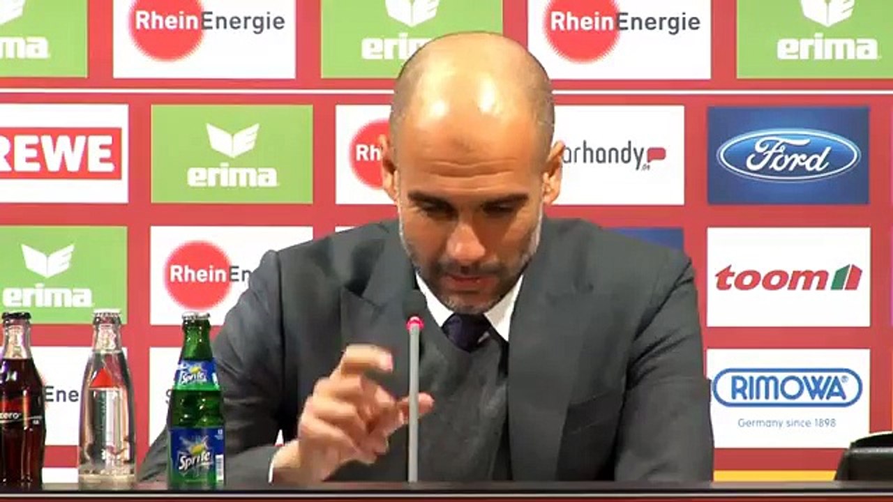 Pep Guardiola: 'Es war schwierig nach Juventus Turin' | 1. FC Köln - FC Bayern München 0:1