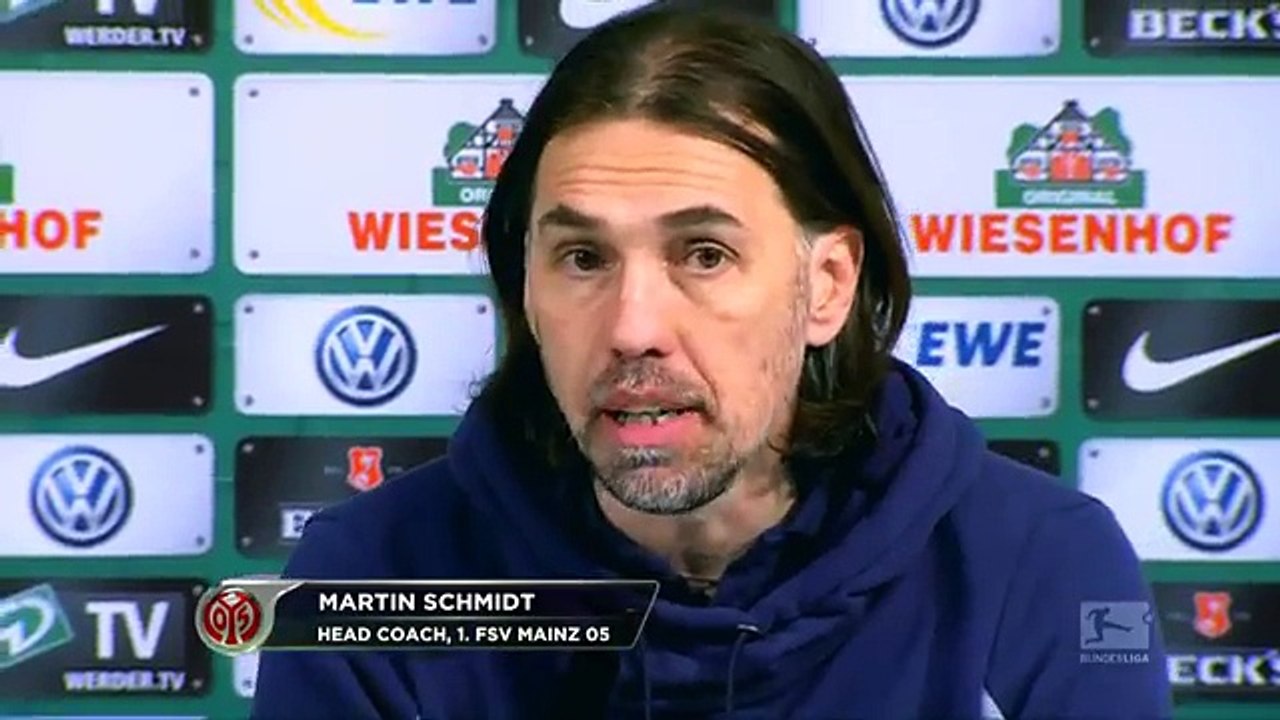 Martin Schmidt nach Bremen: "Brutal verausgabt!" | Werder Bremen - FSV Mainz 05 1:1