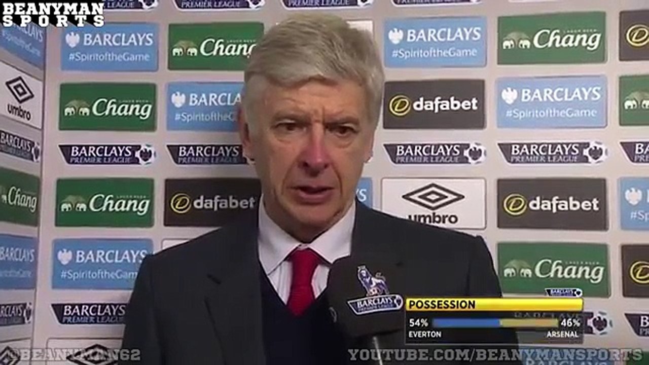 Everton 0-2 Arsenal - Arsene Wenger Post Match Interview - Likes Gunners Attitude