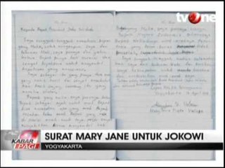 Terpidana Mati Mary Jane Surati Presiden Joko Widodo