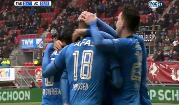 Vincent Janssen Goal - FC Twente 0 - 1 AZ Alkmaar 20.03.2016