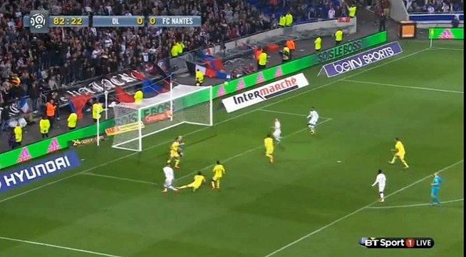 Gaetan Perrin goal-Lyon 1 - 0 Nantes-19.03.2016 Hd