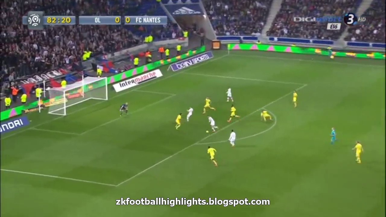 Lyon 2-0 Nantes HD All Goals and Highlights 19.03.2016