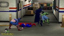 Hulk vs Batman vs Superman vs Captain America - Epic Battle - WWE 2K15