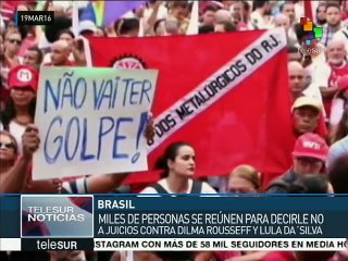 Brasil: 70 mil personas se manifiestan en Río en defensa de democracia