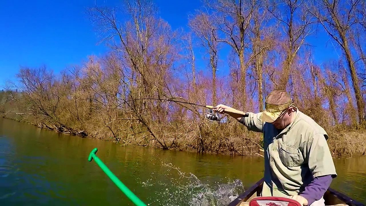 Musky Fishing on the French Broad River NC | March2015 | GoPro