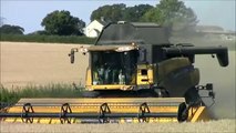 2 New Holland CR 9080`s harvesting 2013 barley.wvm