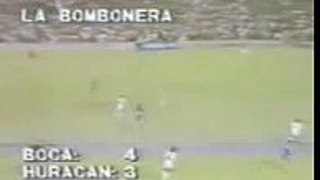 Gol de Melgar a Huracán (Boca 4-Huracán 3 23-02-86)