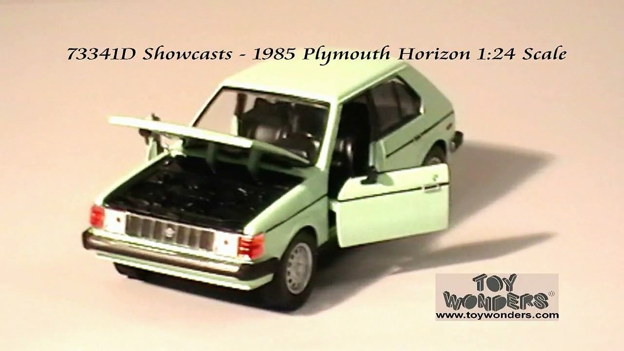 73341D-Showcasts-1985-Plymouth-Horizon-124-Diecast-Wholesale.mpg