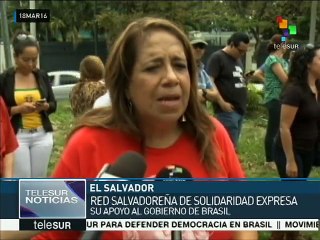Red Salvadoreña se solidariza con Dilma Rousseff y Lula Da Silva