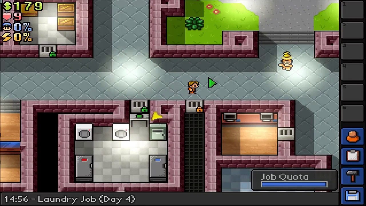 The Escapists Ep. 4 | Center Perks | I Flooded The Toilet!!! :-/
