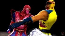 Spiderman vs Wolverine Mortal kombat 9 Fatalities