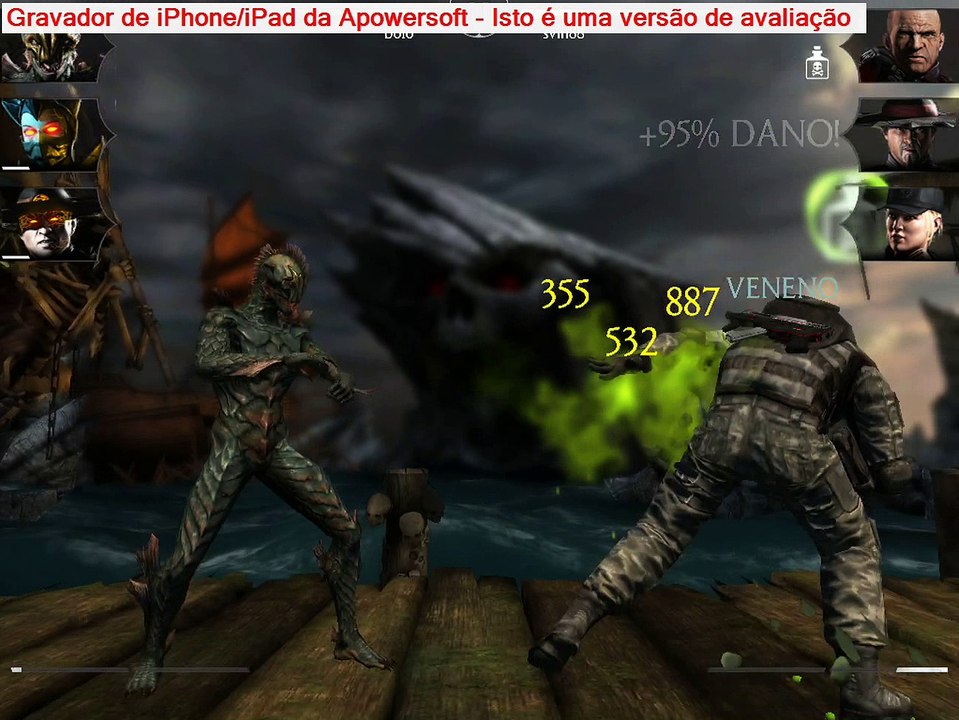 MORTAL KOMBAT X IPAD - Guerra de facções  NORMAL 2-TIME REPTILE KRAKEN, KITANA IMPERATRIZ SOMBRIA E KUNG LAO ESPECTRO