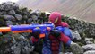 New Sniper Spiderman (BB, Air, Pellet, Nerf Gun War) Adventure. Nerf Longstrike Sniper Rifle