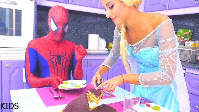 Spiderman vs Frozen Elsa Prank Challenge, Joker Poo and Fart Fun Superheroes Movie In real Life