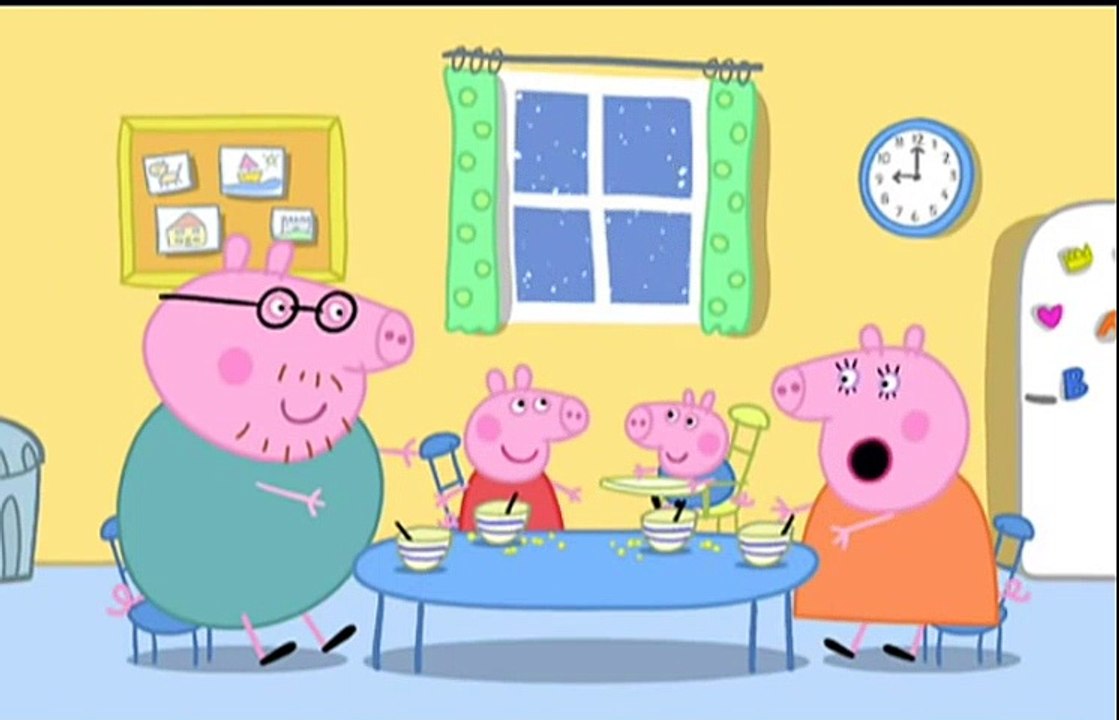 Peppa Pig S1x10 La Neige  T'choupi en Français
