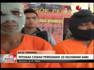Penyelundupan 30 Kg Sabu di Rokan Hilir Digagalkan Polisi   KanalOne CMS