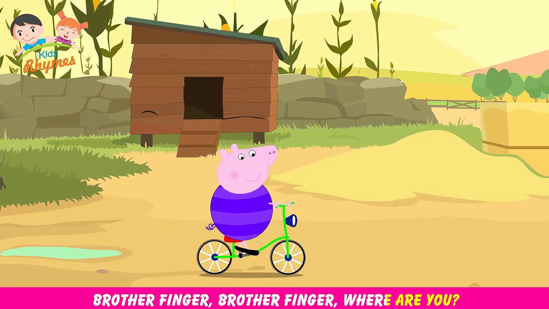 Finger Family Peppa Pig - Nursery Rhymes for Kids -Finger Family