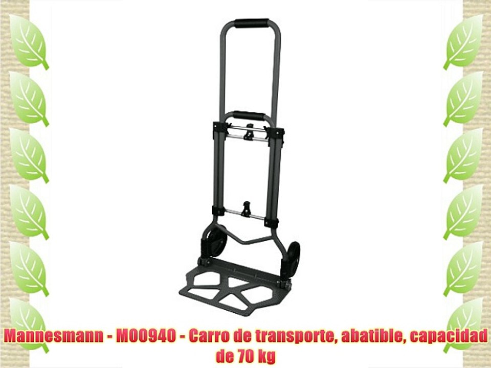 Mannesmann - M00940 - Carro de transporte abatible capacidad de 70 kg