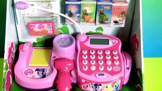 My Little Pony Electronic Cash Register Toy with Scanner Lights 'n Sounds Play-Doh Surprise Eggs - YouTube