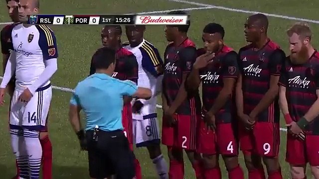 GOAL: Joao Plata scores a stunner off a freekick - Portland Timbers vs Real Salt Lake - MLS - 19/03/2016