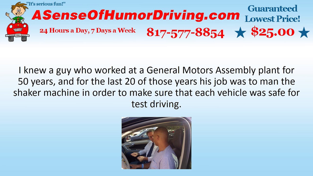 Avoiding Test Car Driving Blues