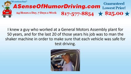 Avoiding Test Car Driving Blues