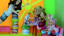 Barbie Professora Novelinha com Homem Aranha Anna Frozen levando criancas para estudar Portugues