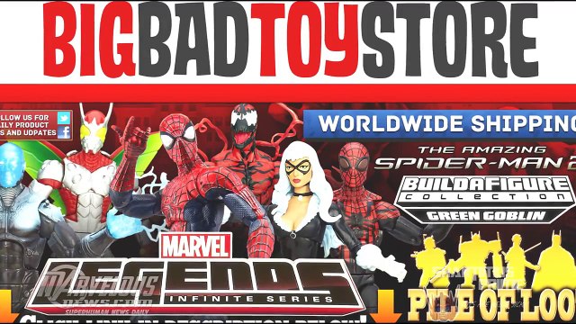 Marvel Legends Black Cat The Amazing Spider-Man 2 Infinite Series Green Goblin BAF Wave Figure Revie