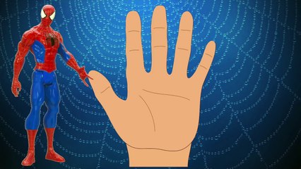 SPIDERMAN - Finger Family Song [Nursery Rhyme] Toy PARODY | Finger Family Fun