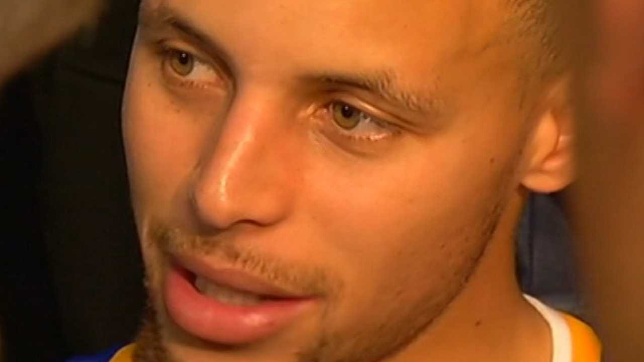 Curry Discusses Warriors Loss to Spurs