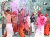 People celebrate Holi with fervour in Mathura, Ayodhya